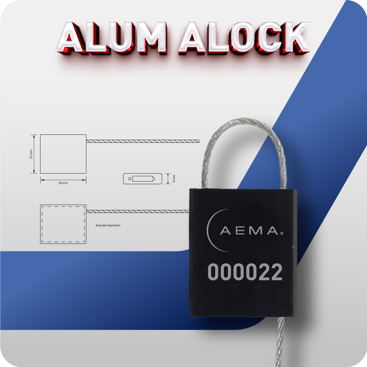 Alum Alock | Sello de Cable
