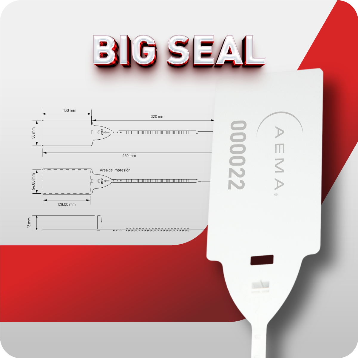 Big Seal | Sello Indicativo tipo Etiqueta