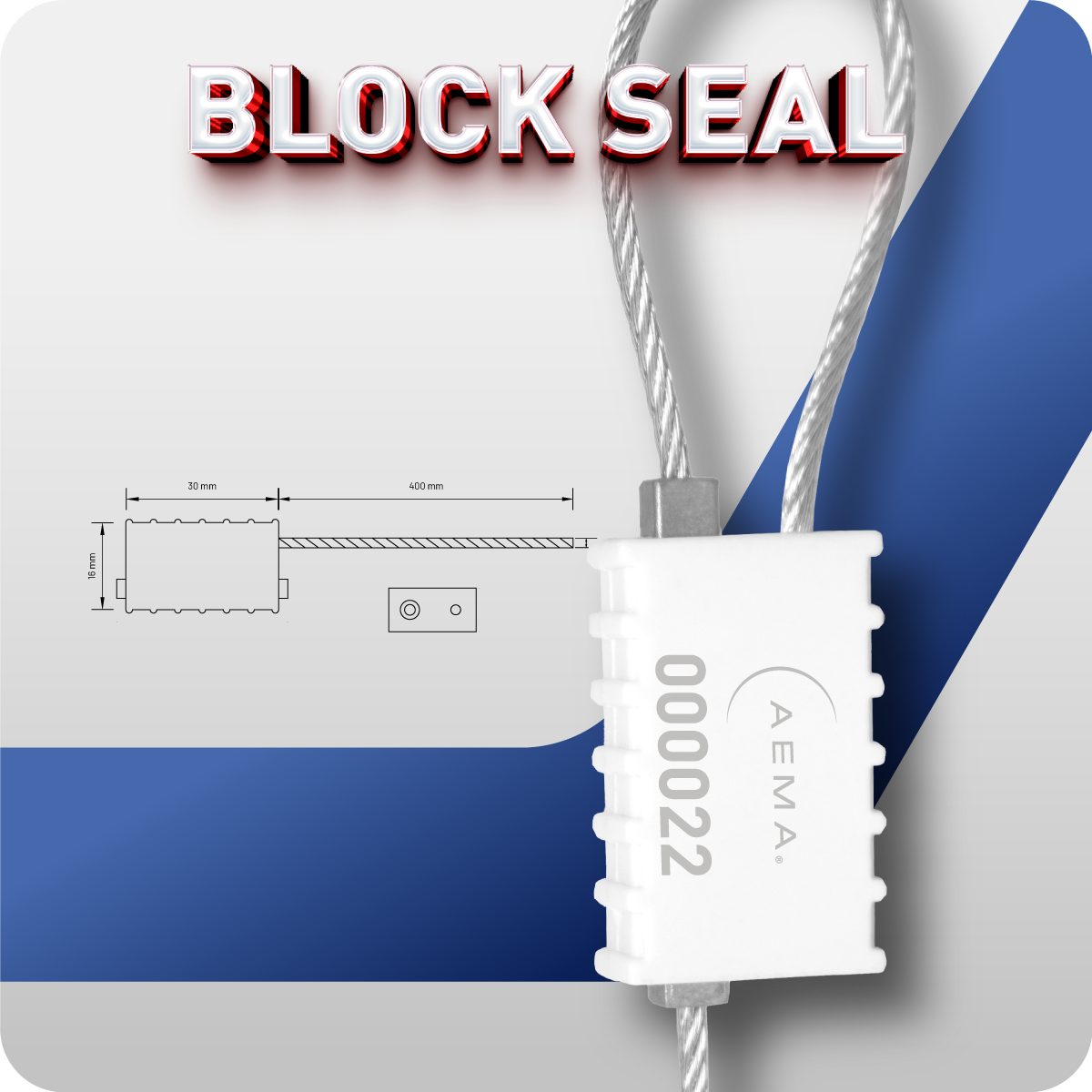 Block Seal | Sello de Cable
