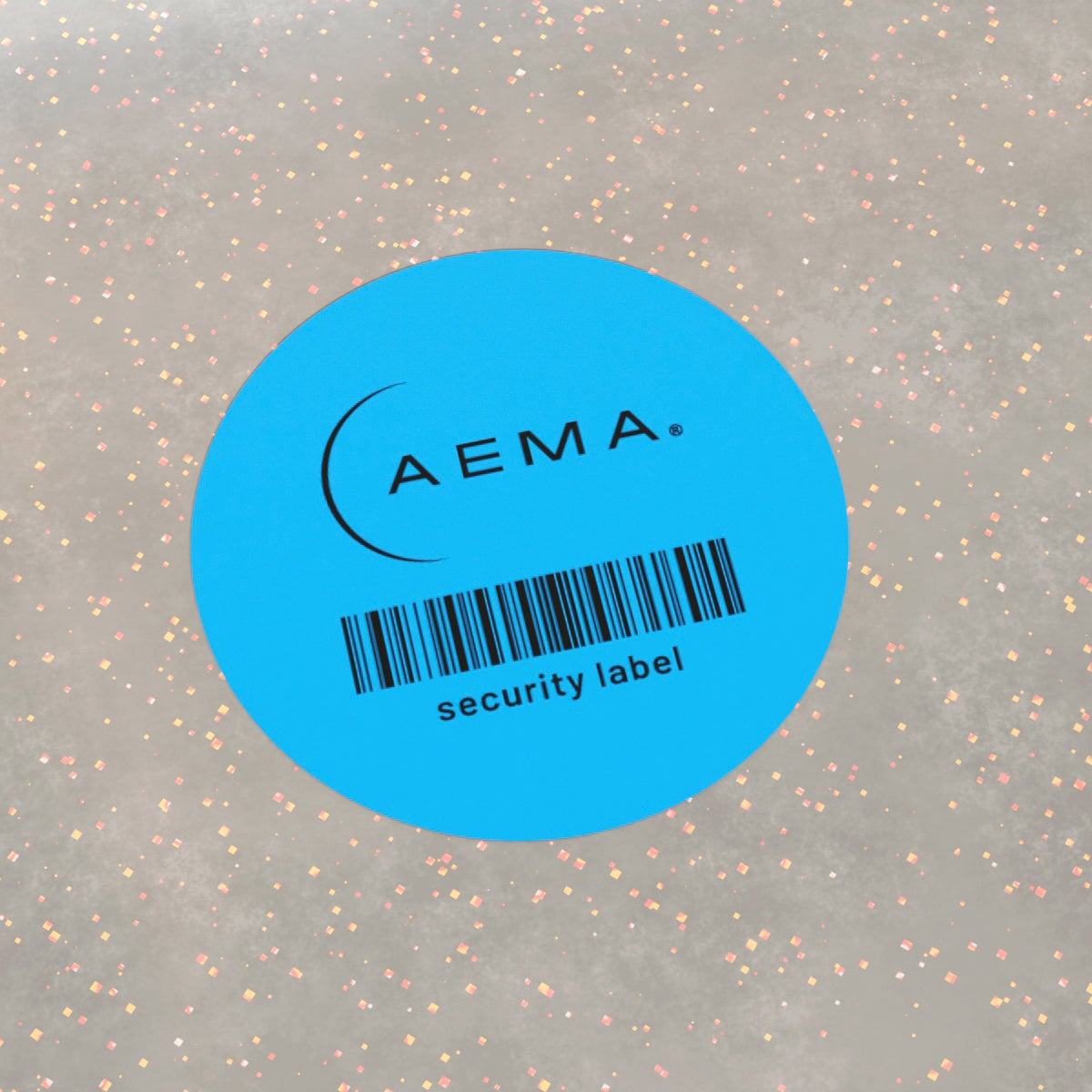 Etiqueta Circular de Seguridad con Residuo | 1,000 Pzas.