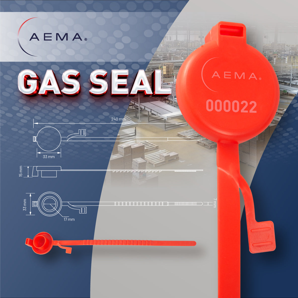 Sello de gas | Sello Indicativo para Cilindros