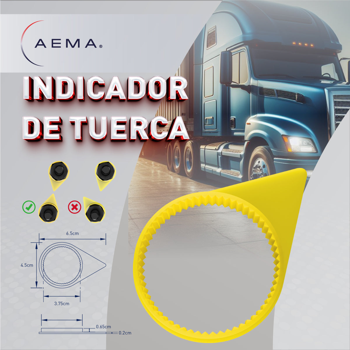 Indicador de Tuerca | Sello de Seguridad Visual