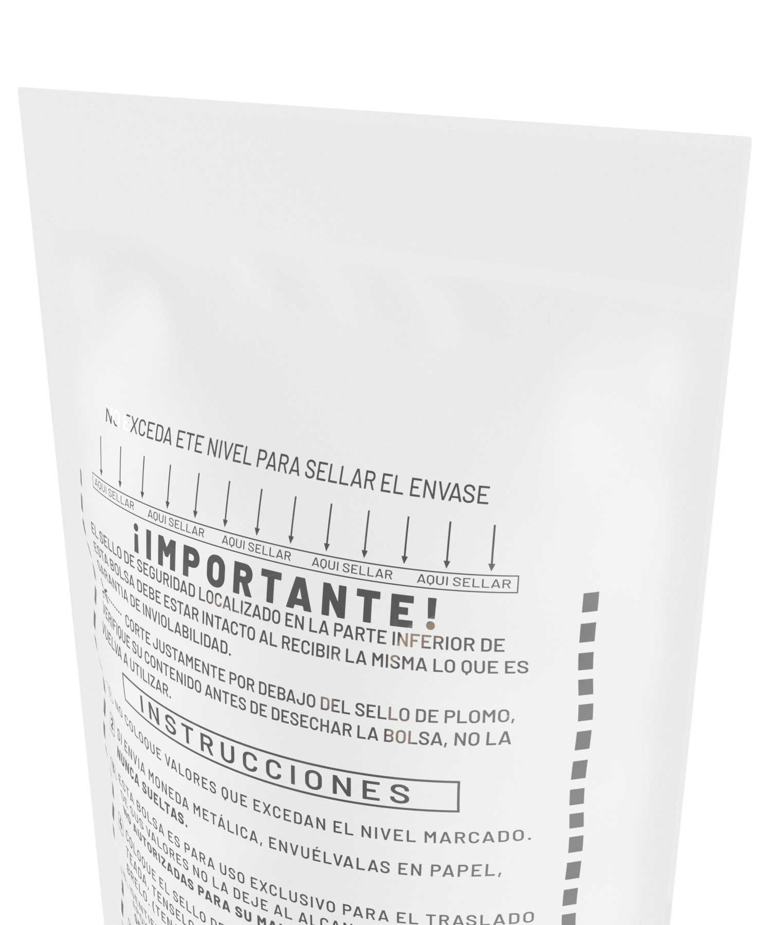 Bolsa para Monedas | 30 x 50 con orificios | Paq. 500 Pzas.