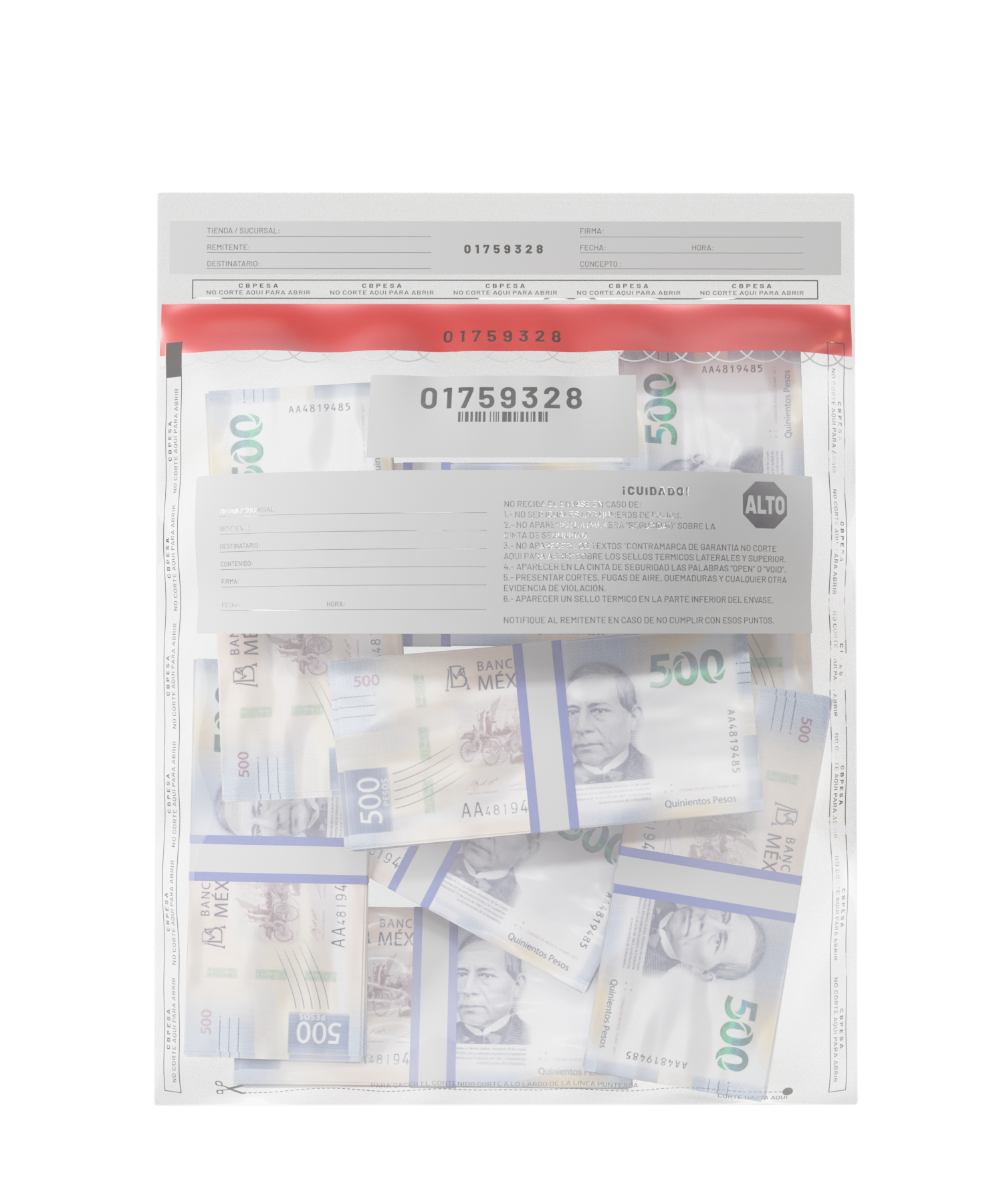 Bolsa de Seguridad "Open/Void" | Paq. 1000 Pzas.