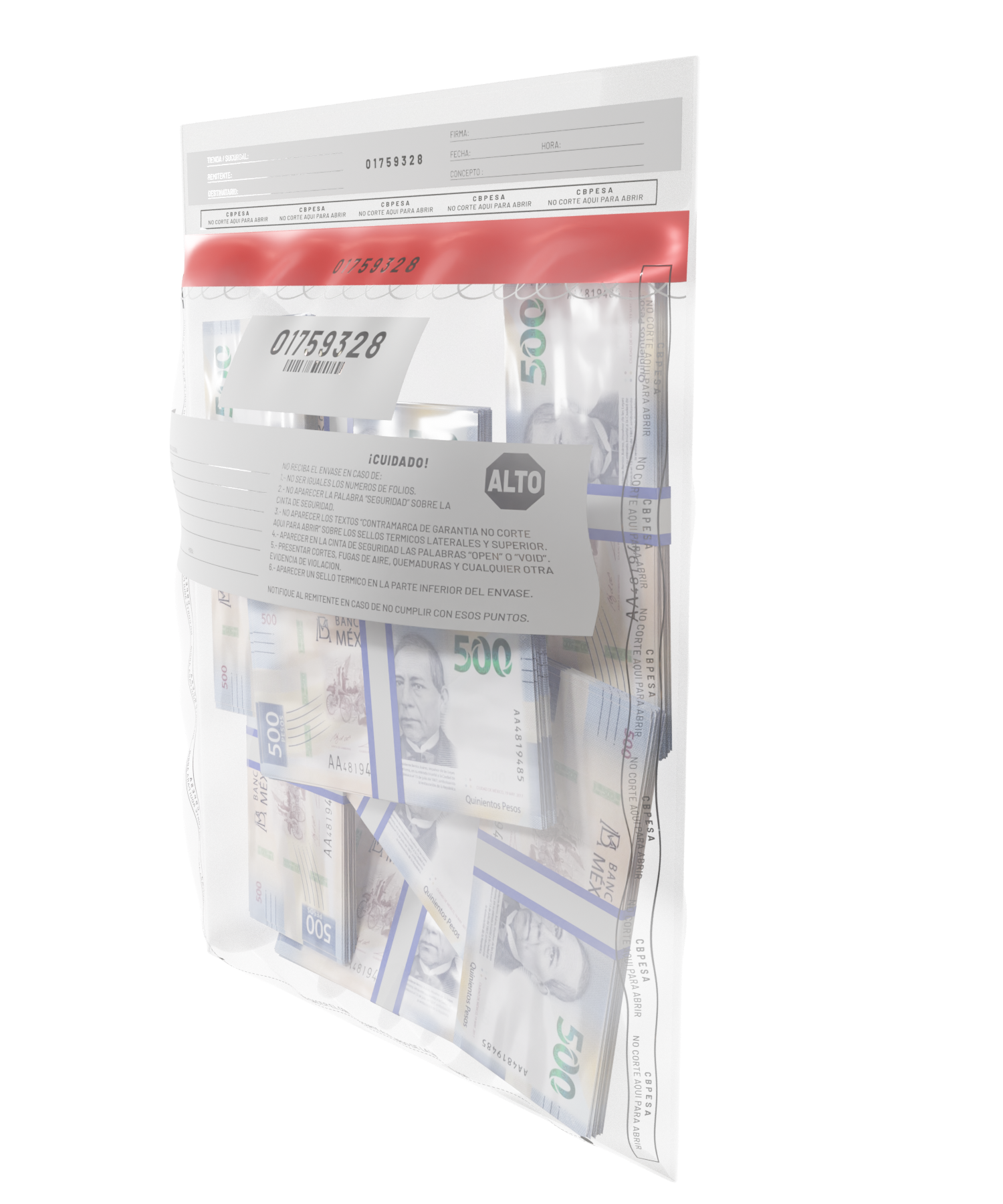 Bolsa de Seguridad "Open/Void" | Paq. 1000 Pzas.