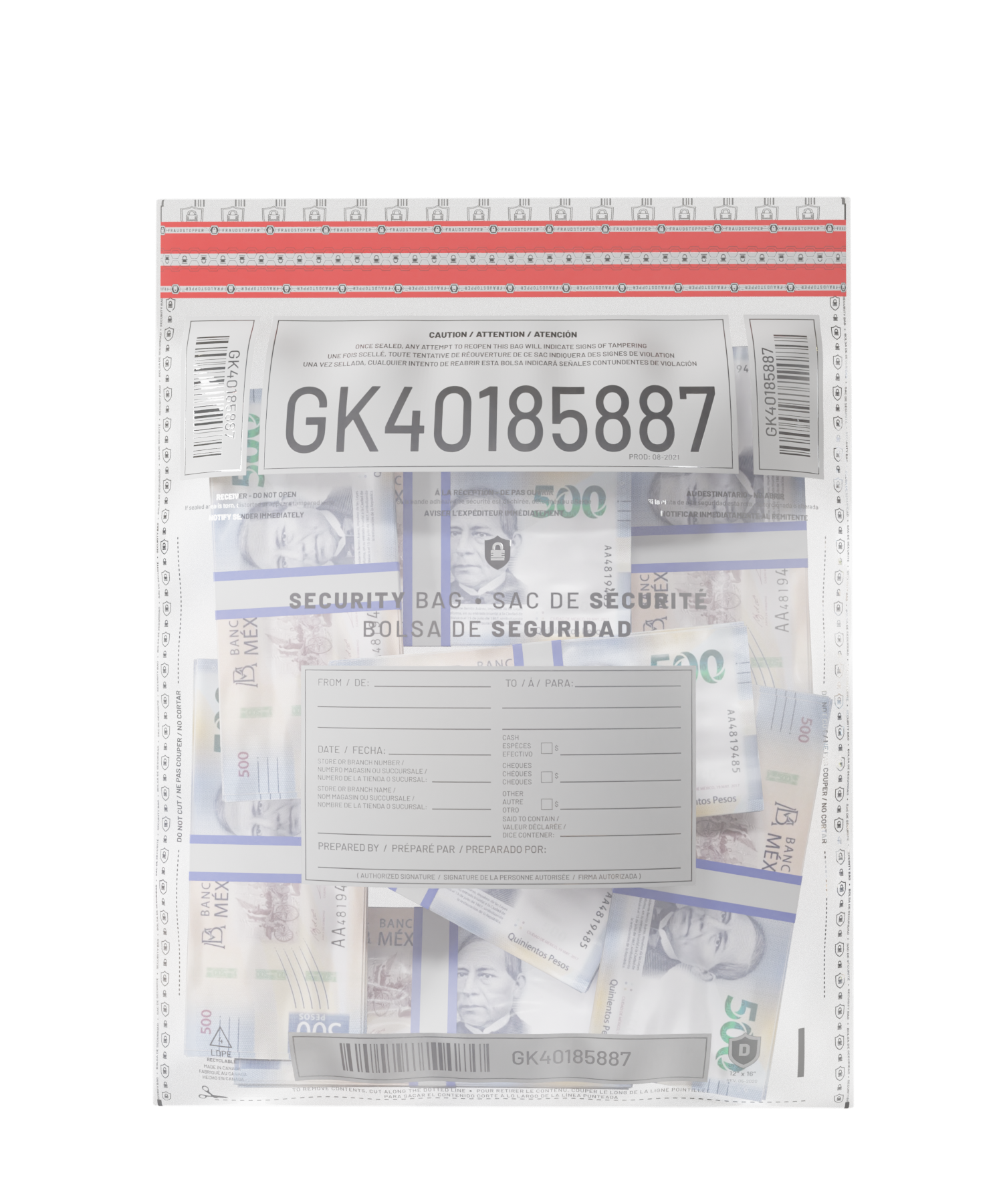 Bolsa de Alta Seguridad "Fraudstopper"