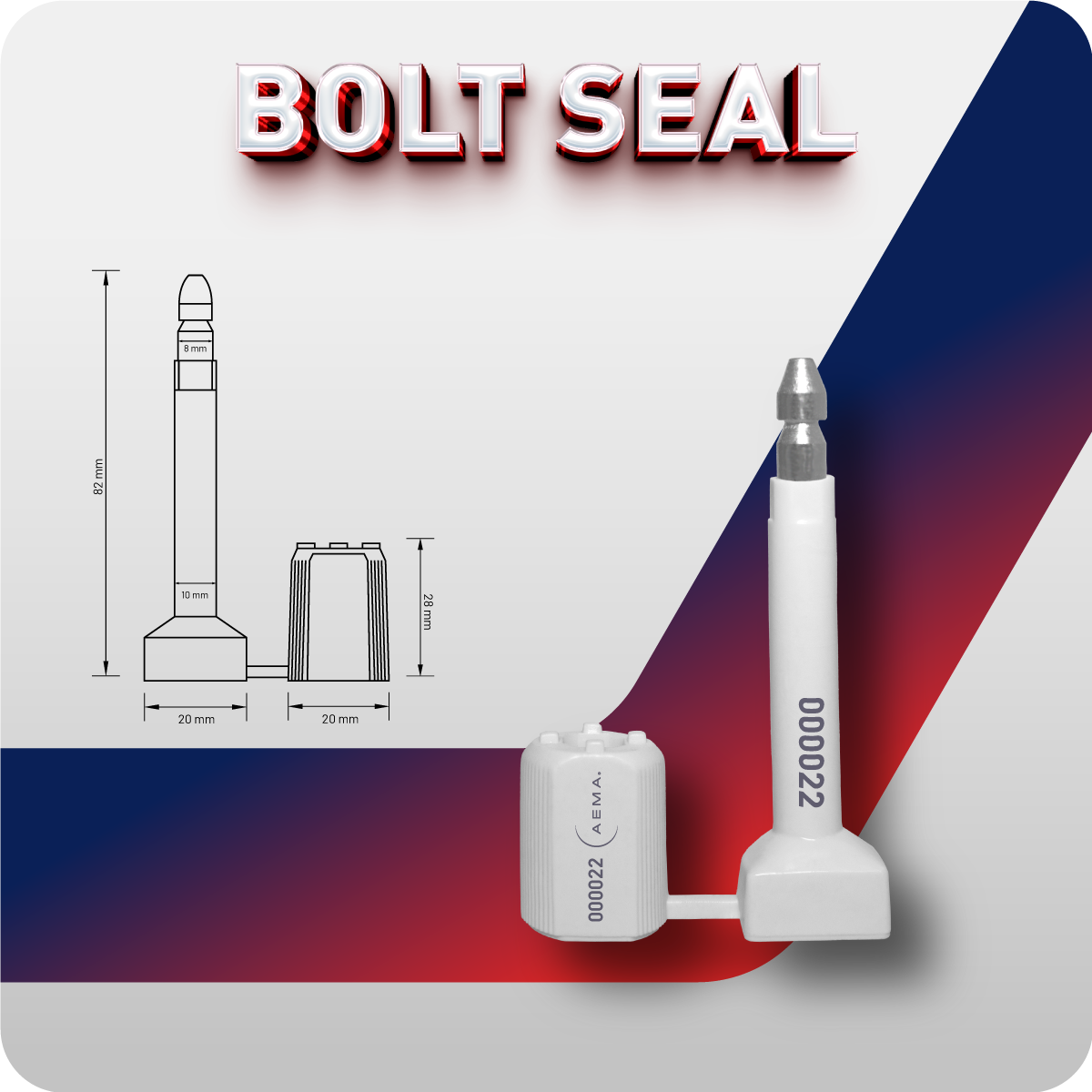Sello de Alta Seguridad Bolt 75 | Para Transporte