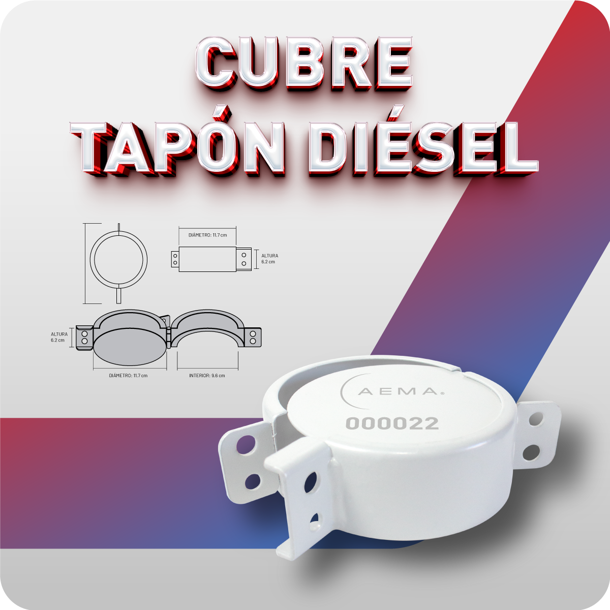 Cubre Tapón | Protector de Tanque Diésel Paq. 6 Pzas.