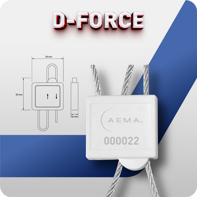 DForce | Sello de Cable Doble Paso 100 Pzas.
