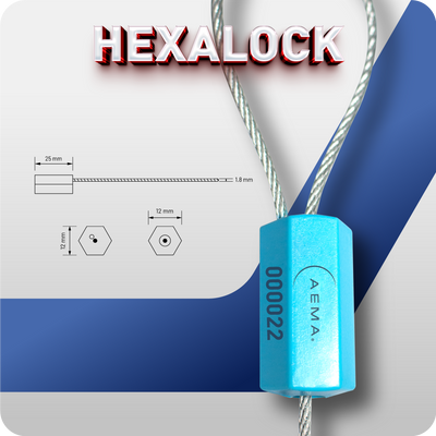 Hexalock 1.8 mm | Sello de Cable 100 Pzas.