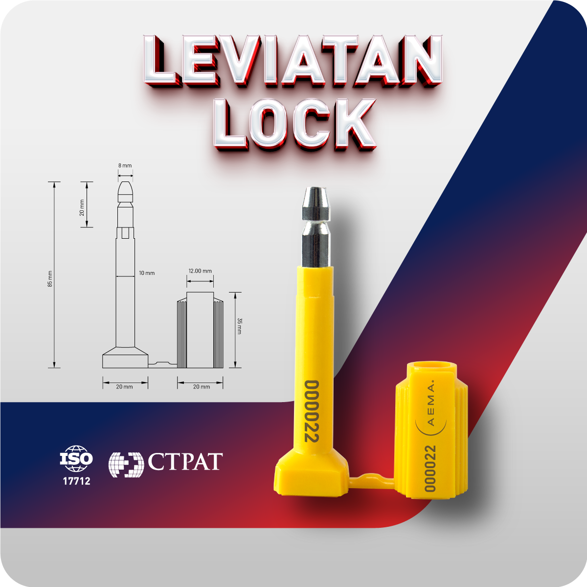 Sello de Alta Seguridad Leviatan | ISO 17712