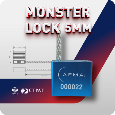 Sello de Seguridad de Cable | Monster Lock 5mm 100 Pzas.