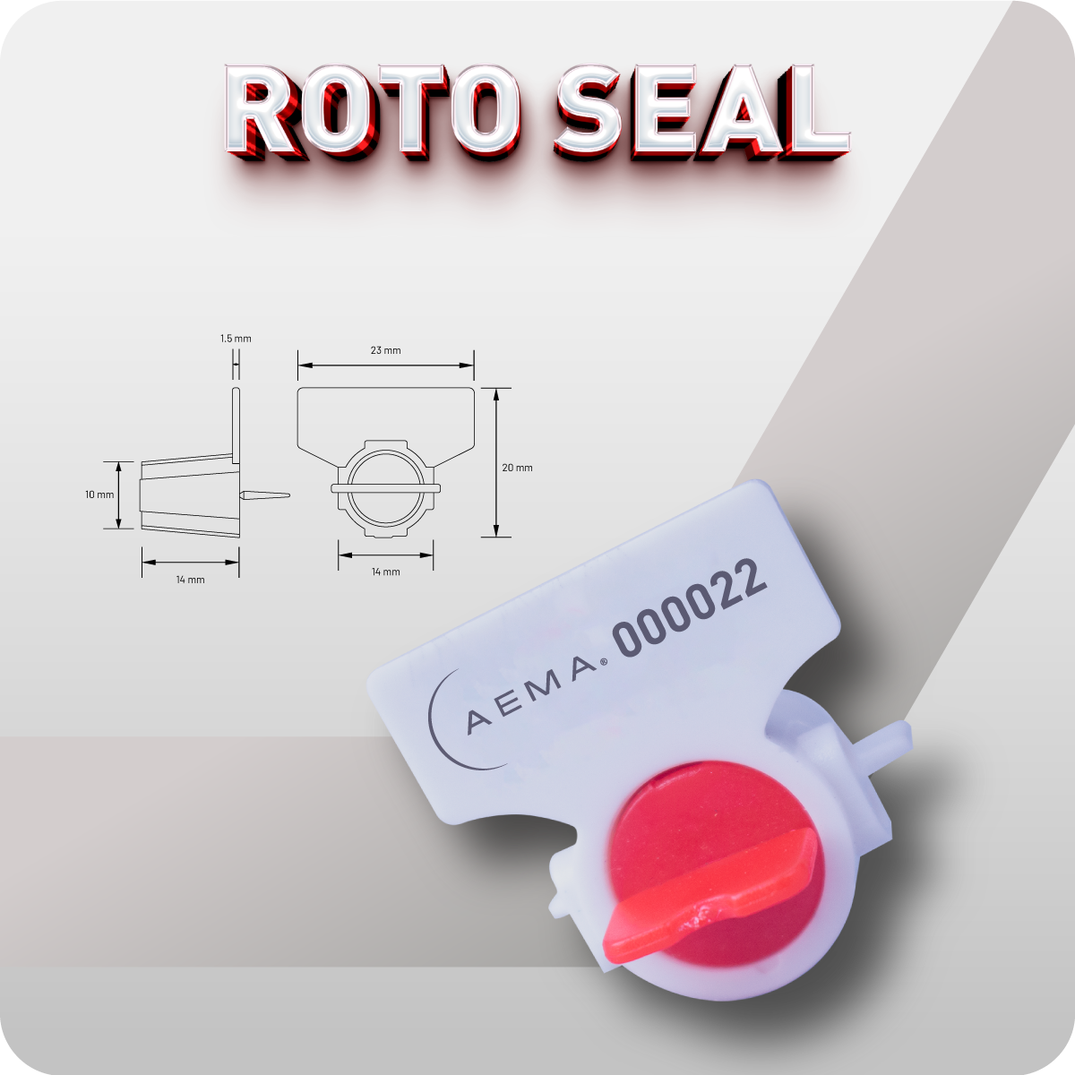 Roto Seal | Sello para medidores 100 pzas.