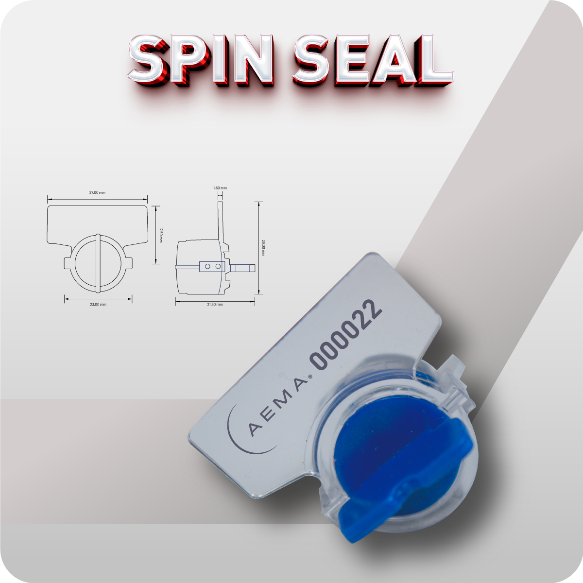 Spin Seal | Sello de Cable para medidores - 100 pzas.