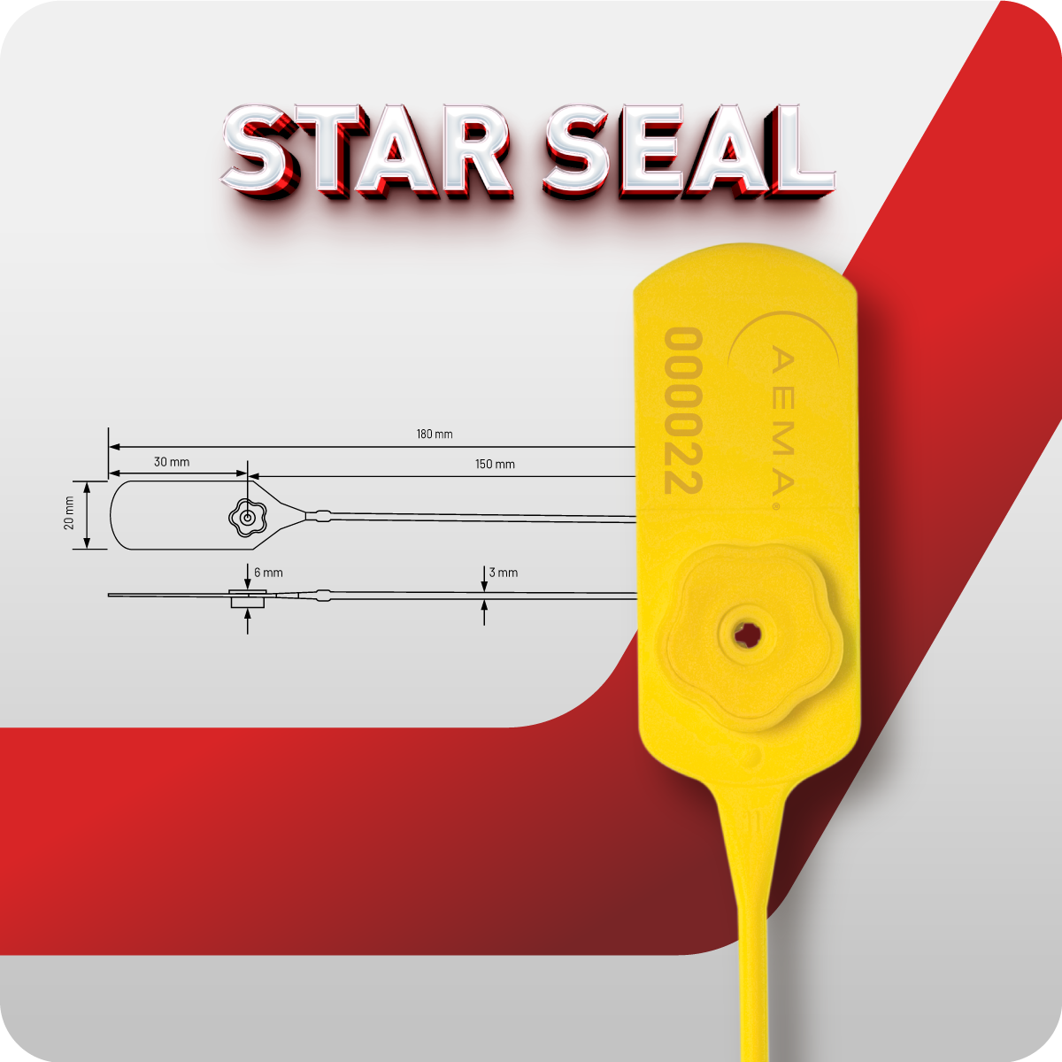 Star Seal 15 | Sello Plástico Cola de Ratón