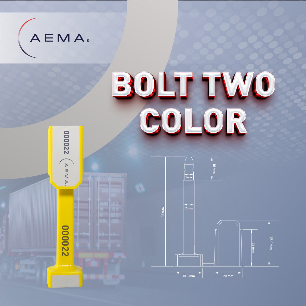Perno de dos colores | Sello Perno Bicolor