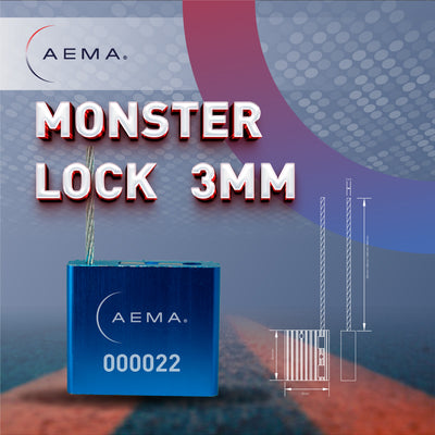 Cerradura Monstruo 3 mm | Sello de cable