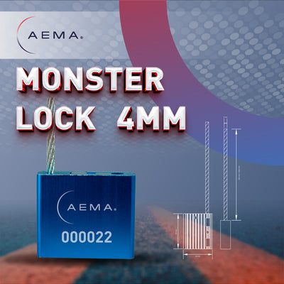 Cerradura Monstruo 4 mm | Sello de cable