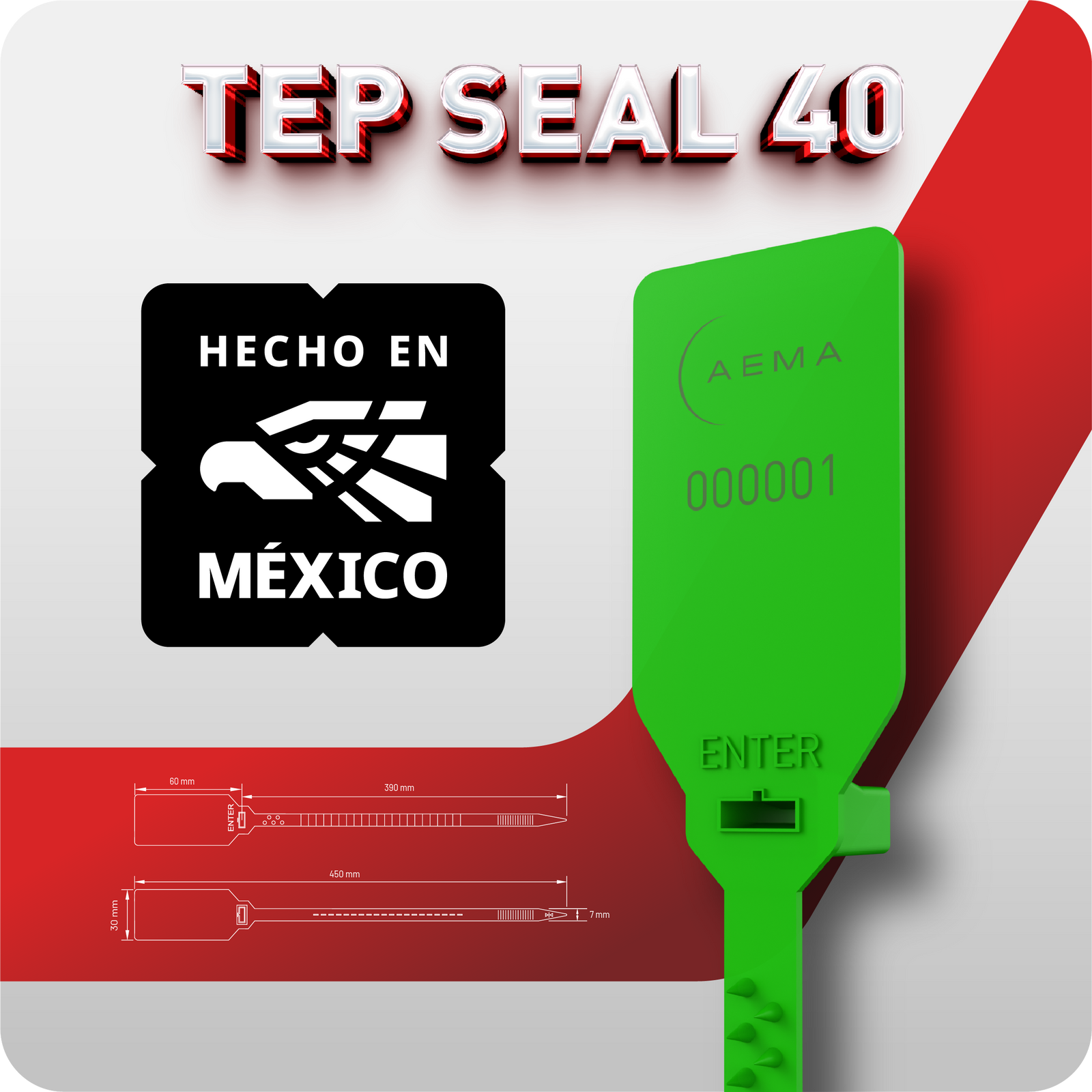 Tep Seal 40 | Sello de Seguridad Plástico