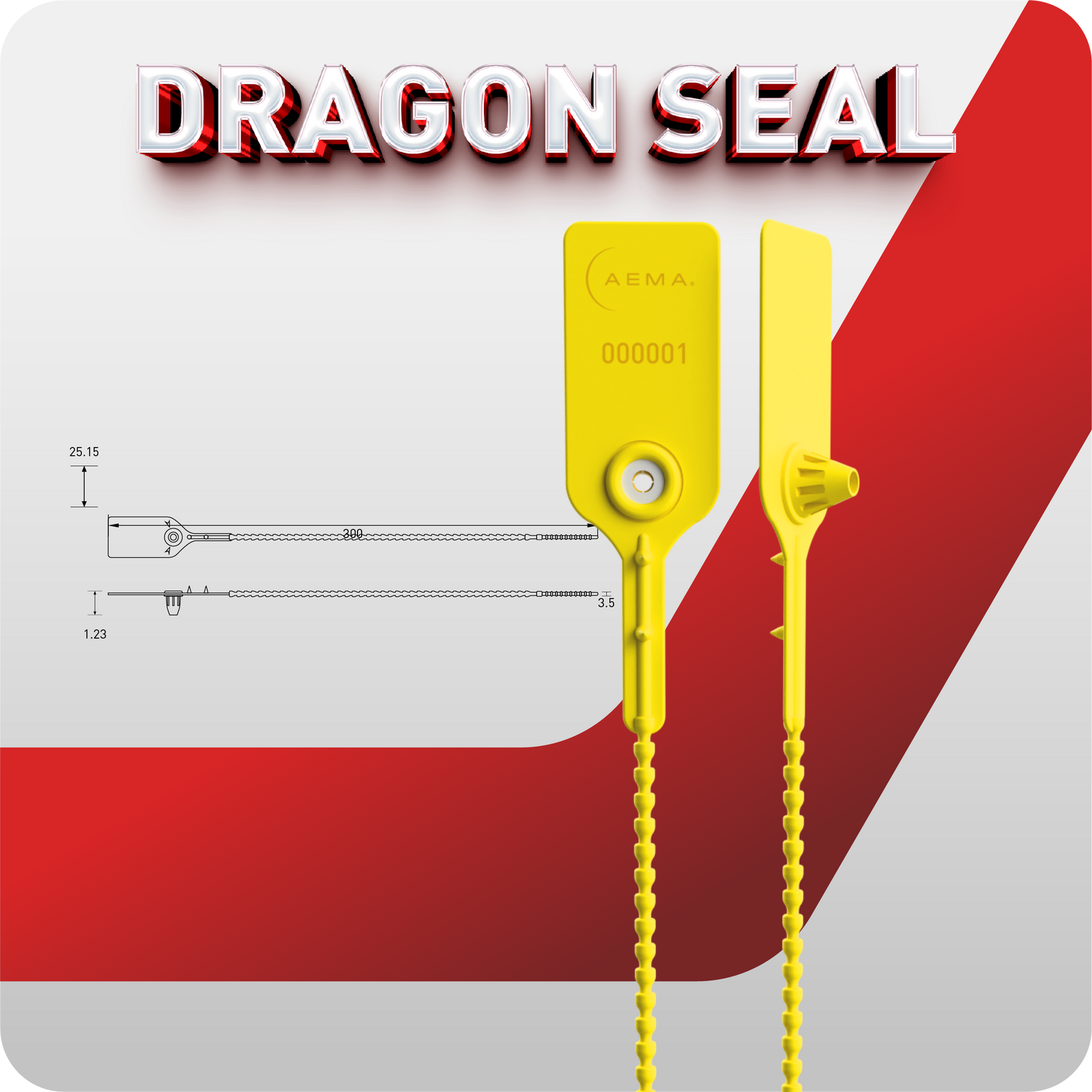 Sello de seguridad plástico | Dragon Seal