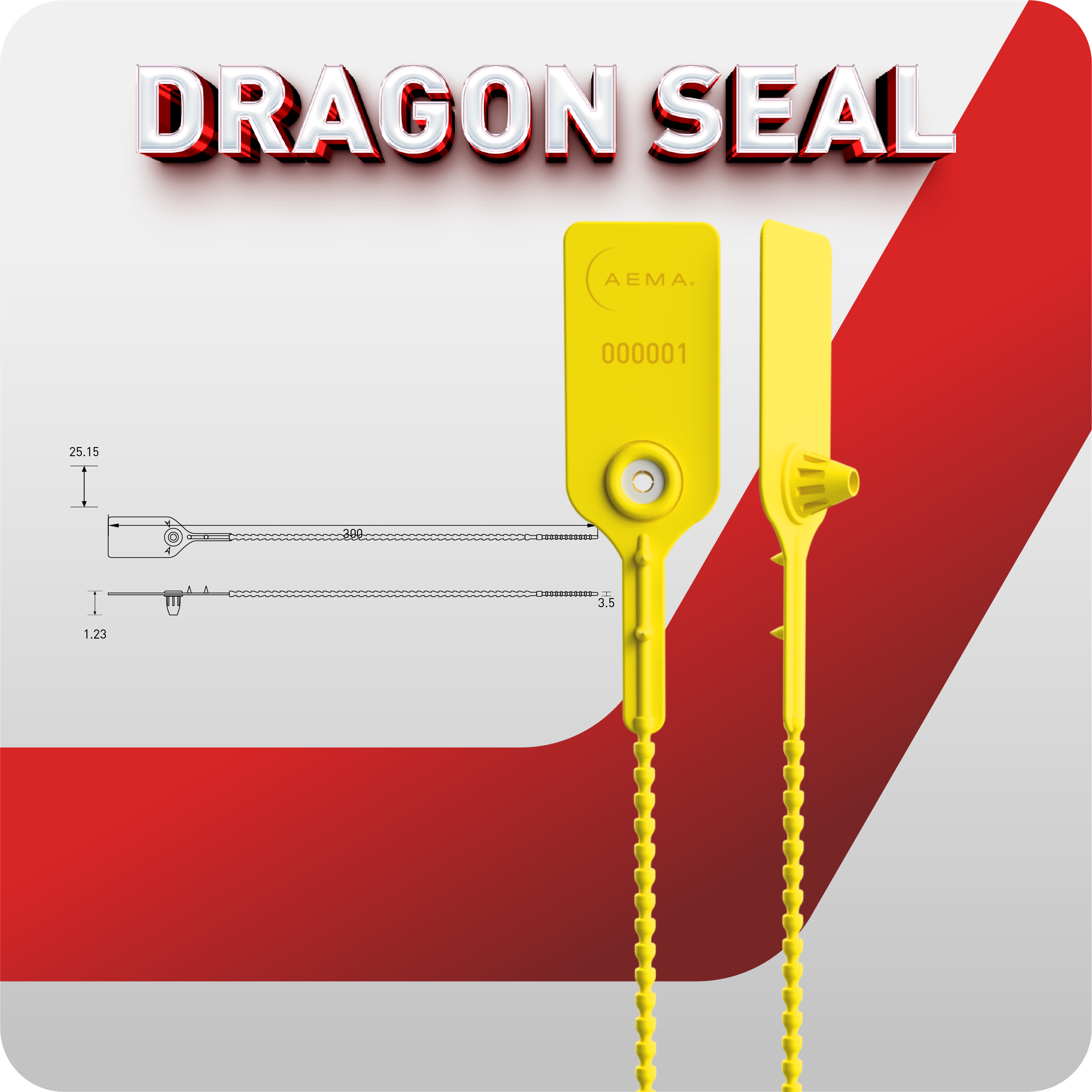 Sello de seguridad plástico | Dragon Seal