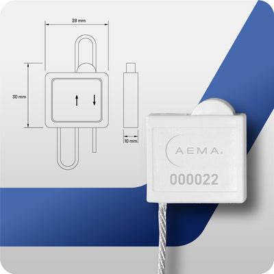 DForce | Sello de Cable Doble Paso 100 Pzas.