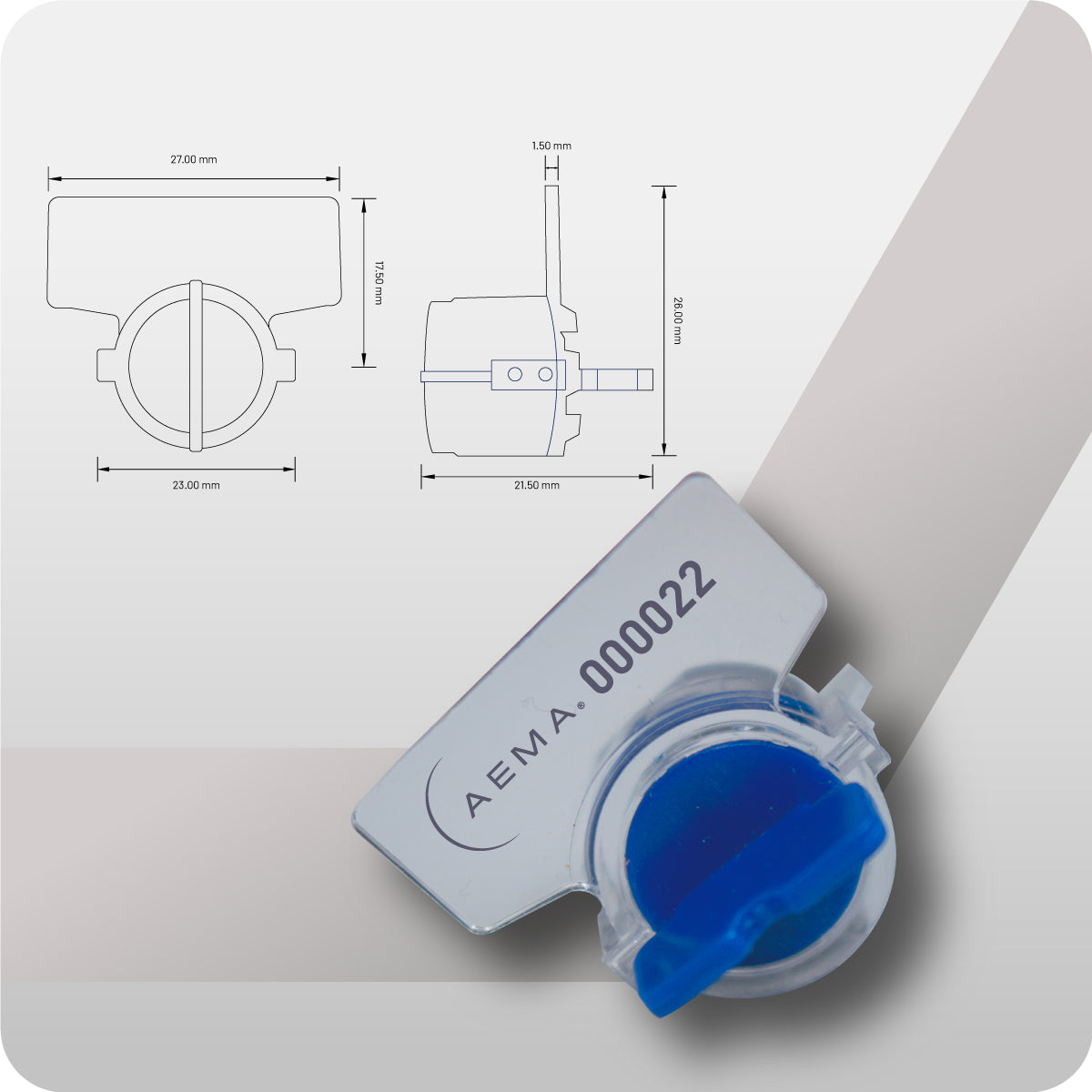 Spin Seal | Sello de Cable para medidores - 100 pzas.