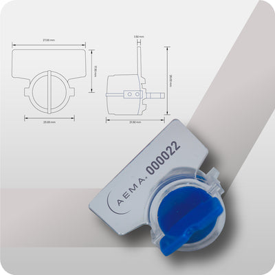 Spin Seal | Sello de Cable para medidores - 100 pzas.